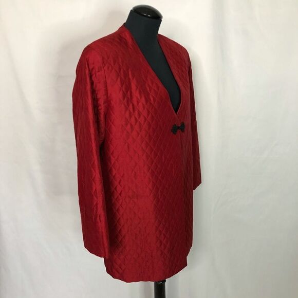 The J. Peterman Company Vintage Silk Quilted Jacket - Women’s 8 - Picture 4 of 6